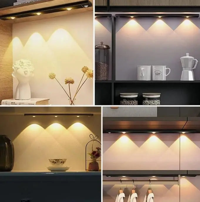 LED PIR Motion Sensor Cabinet  With USB Rechargeble Shoppingstore25