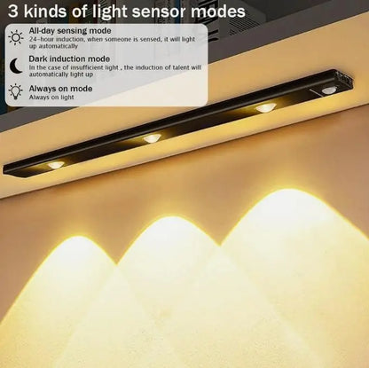 LED PIR Motion Sensor Cabinet  With USB Rechargeble Shoppingstore25
